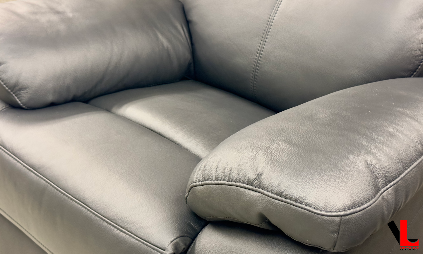 Aveon 38.5" Pillow Top Arm Reclining Chair in Leather Match - Available in 2 Colours